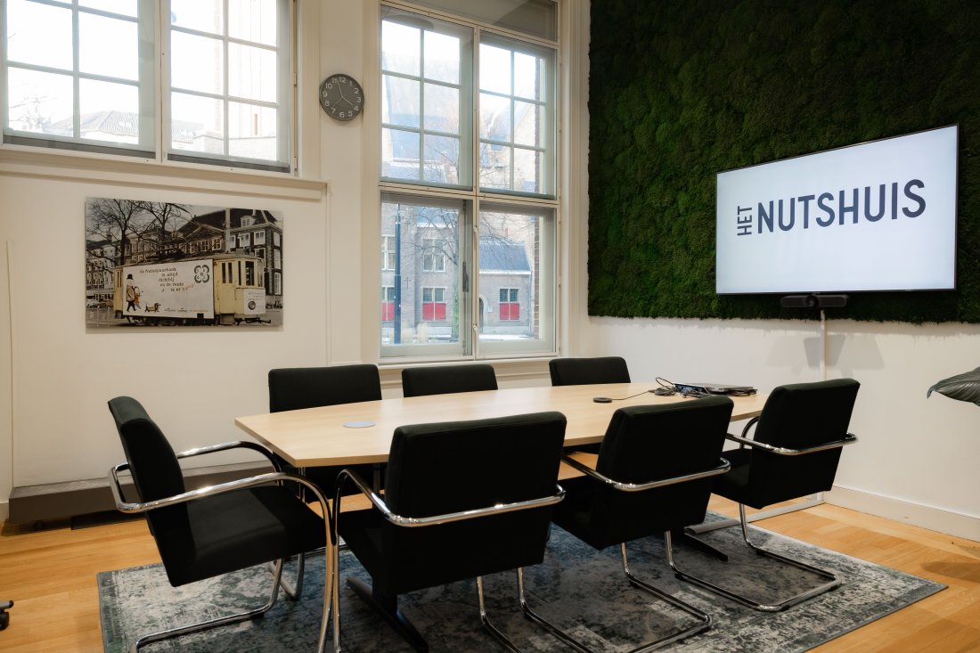 De Wisselkamer, een vergaderruimte in Het Werkloket in Het Nutshuis Den Haag - foto door Floor Prinsen