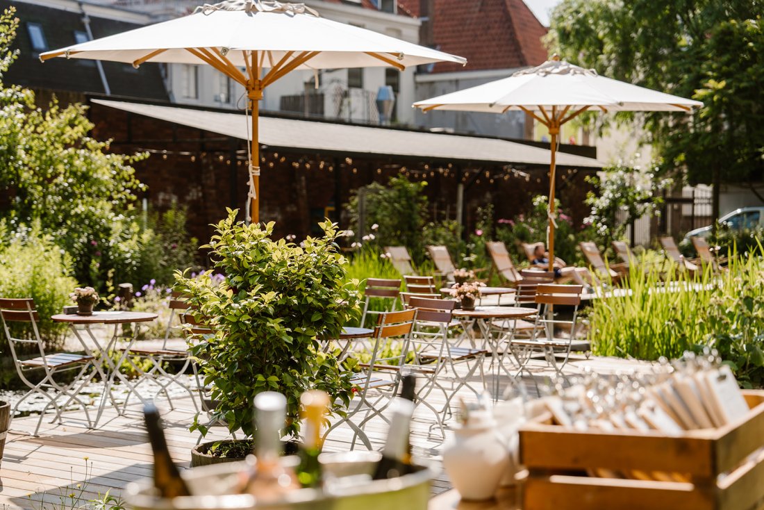 Nutstuin bij Café Soof in Het Nutshuis: te huur voor events en trouwerijen